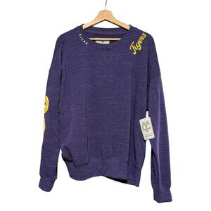 Louisiana State University LSU Tigers Sweater Embroidered Cozy Womens M XXL